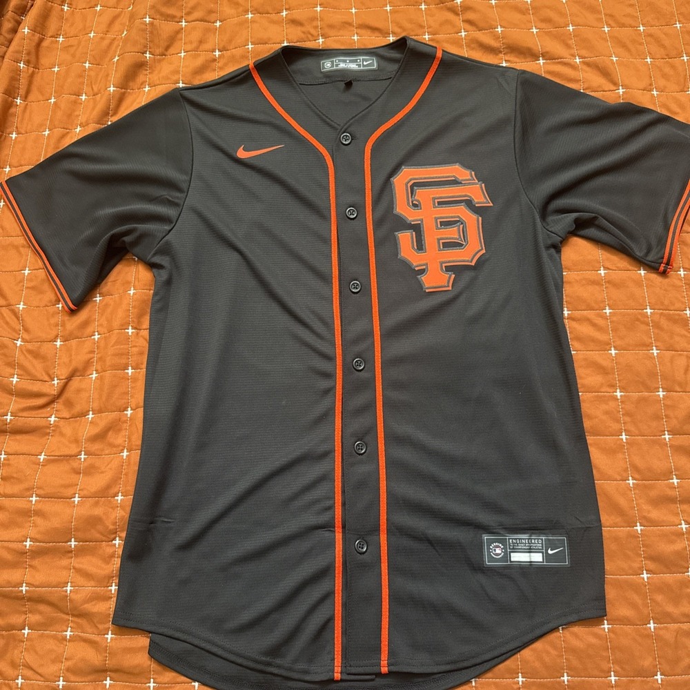 Nike San Francisco Giants Brandon Crawford #35 MLB Baseball Jersey Men's M Black